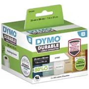 Dymo Durable daudzfunkcionāla etiķete 25Mmx89Mm  653256 3026981122859