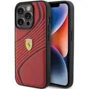 Ferrari Twist Metal Logo Back Case Aizsargapvalks Priekš Apple iPhone 15 Pro  Fehcp15Lptwr 3666339170974
