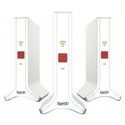 Fritz Mesh Set 4200 3Er-Set Weiß/Rot, 3X  FritzRepeater 3000 Ax 20003107 4023125031076