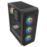 Fury Shobo Sh4F Rgb vidēja izmēra tornis ar logu Black  Nfo-2154 5901969444353 Obunatobu0028