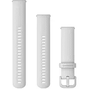 Garmin silikona siksniņa Quick Release 20 White / white sprādze  010-13021-01 0753759260729 Zeg-A-Gar-130