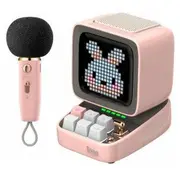 Skaļrunis Divoom Ditoo-5M - pink Bluetooth pikseļu mākslas skaļrunis.  6958444604367