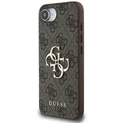 Guess Pu 4G Metal Logo Case Aizsargapvalks priekš Apple iPhone 16E  Guhcpse44Gmgbr 3666339453626