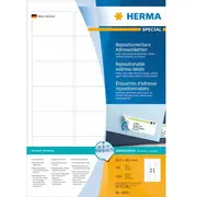 Herma Adressetiketten A4 weiß 63,5X38,1 mm 2100 St.  10301 4008705103015 48219010