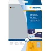 Herma Etiketten A4 silber 210X297  mm Folie glänz. 25 St. 4117 4008705041171 39191080