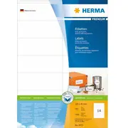 Herma Premium etiķetes A4 balts 105X41 mm papīrs 1400 gab.  4475 4008705044752 48219010
