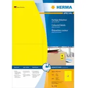Herma Uzlīmes A4 yellow 105X148 mm matēts papīrs 400 gab.  4396 4008705043960 48219010