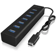 Hub  7-Port Icybox Usb 3.0 Ib-Hub1700-C3 Type-C B retail 4250078165897 84718000