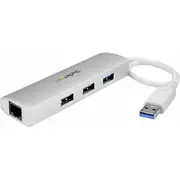 Usb centrmezgls Startech 1X Rj-45  3X Usb-A 3.0 St3300G3Ua 0065030862554
