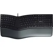 Klaviatūra Cherry Kc 4500 Ergo Usb Qwerty Asv angļu valoda Black  Jk-4500Eu-2 4025112093920