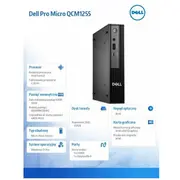 Dators Dell Pro Micro Qcm1250 Intel Core i3-14100T 16 Gb 512 Ssd Windows 11  Bto003Qcm1250Emea 2000001385524