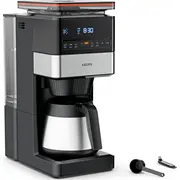 Krups Grind Aroma Xl Kt8428 mit Mahlwerk Black/Edelstahl, Thermokanne  3045380025844