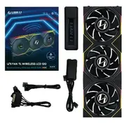 Lian Li Uni Fan Tl Wireless Lcd Lüfter, Argb, Pwm, 3Er-Pack inkl. Controller - Reverse Blade, 120Mm, Black  Luli-119 4718466017376 12Rtllcd1W3B
