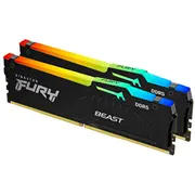 Atmiņa Kingston Fury Beast Rgb, Ddr5, 64 Gb, 5200Mhz, Cl40 Kf552C40Bbak2-64  740617328578