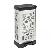 Pedāļspainis metalizēts Deco Bin 50L Kitchen sudraba  0802162K07 3253922162258