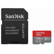 Sd Microsd Card 128Gb Sandisk Ultra Class 10 inkl. Adapter  Sdsqunr-128G-Gn3Ma 0619659185510 85235110