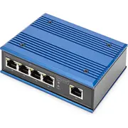 Digitus Switch Ind. 5-Port  Gigabit Unmanaged blau Dn-651118 4016032458838 85176200