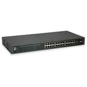 Levelone PoeSwitch 24Xge Poe/2Xsfp 370W 19Websmart managed  Gep-2652 4015867207932 85176200