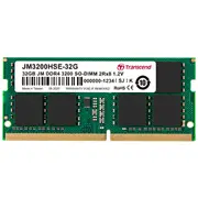 Transcend 32Gb Jm Ddr4 3200Mhz So-Dimm 2Rx8 2Gx8 Cl22 1.2V  Jm3200Hse-32G 760557848981 151960