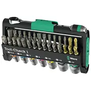 Wera Tool-Check 1 Black/Grün, 38-Teilig, inkl. 1/4 Bit-Ratsche  05049050001 4013288234889