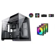 1Stcool Cubetower Dreamer, Atx korpuss, 3X Argb ventilators  radiator, Usb3.0, Usb-C, Black Ct-Dreamer-Au-Usb3-Ca 8594192891673