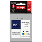 Activejet Ah-M650Rx Tintes kasetne Rezerves Hp 650 Cz101Ae/Cz102Ae Premium 1 x 20 ml, 21 ml 1110 lapas, black, color  5901443111054 Expacjahp0293