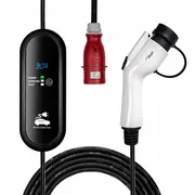Lādētājs Akyga Gb/T ķīniešu elektrisko automašīnu lādētājs Ak-Ec-24 Cee 5Pin Lcd 3-Fāžu 32A 22Kw 5M  5906708750917
