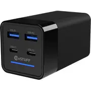Lādētājs eStuff eSTUFF Es635201 lādētājs portatīvajām ierīcēm Klēpjdators, Viedtālrunis, Planšetdators, Universāls Black Maiņstrāva Iekšējais  5715063263129