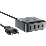 Galda tīkla lādētājs barošanas stacija Z6 Gan 2X Usb-A Usb-C Pd 65W Black  6974316283324