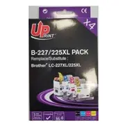 Aksesuāri un izejmateriāli Uprint  Brother 225Xl Bk 30MlCMY 13Ml B-227/225Xl-4Pack-Up 3584770723651