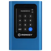 Ārējais Ssd disks Kingston Ironkey Vault Privacy 80 1.92Tb Blue Ikvp80Es/1920G  740617328424