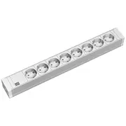 Bachmann 19 strāvas sadalītājs Pvc 1,5He, 8 kontaktu, light grey 2,0M, bez slēdža  333.601 4016514019342