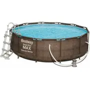 Bestway rāmis baseins ar rattan efektu sūknifiltrukāpnes 366X100 cm 56709  6942138966558