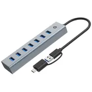 Conceptronic 7-Port Hub Usb-A3.0/-C Adap.-7Xa3.0 o.Netz. gr  Hubbies21G 4015867238301 84718000