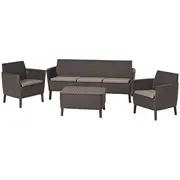 Dārza mēbeļu komplekts Salemo 3 Seater Set brūns  29205990599 8711245158693