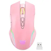 Datora tastatūra Onikuma  Cw905 Pink 2.4G Wireless Gaming Mouse pink 6972470561074