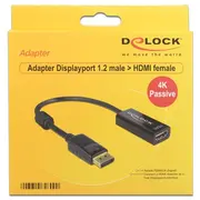 Delock Displayport Adapter Dp - Hdmi St/Bu 4K Passiv  62609 4043619626090 84718000