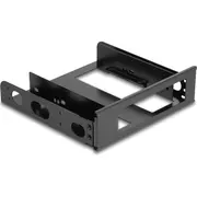 Delock Einbaurahmen 1X 3,5 für 5,25Schachr Alu Black  18267 4043619182671 84733080