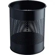 Durable Apaļš metāla atkritumu tvertne 15L ar perforāciju 165Mm Black  331001 4005546988641 73239900