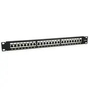 Equip 19 Patchpanel 24Xrj45 Cat6A Ftp 1U  500Mhz Ral9005 326625 4015867207642 85366990