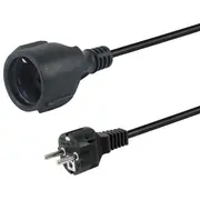 Equip Stromkabel Cee 7/7-Cee 7/3 St/Bu  Black 10.00M 112183 4015867240878 85444290