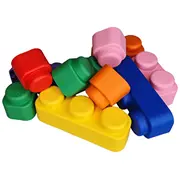Gerardos Toys Gt3107 Mīksto celtniecības klucīšu komplekts  4743345631077