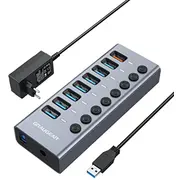 Graugear 7-Port Usb-A 3.0 Hub  1X Ladeport Zuus-620 4260746550160 G-Hub71-A