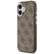 Guess 4G Magsafe Case Aizsargapvalks priekš iPhone 17 / brūns  Guhmp17Sp4Gssmcw 3666339518875
