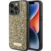 Guess Rhinestone Metal Logo Case Aizsargapvalks Priekš Apple iPhone 15 Pro  Guhcp15Lpfgsbsd 3666339153540