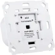 Homematic Ip Smart Home Wandtaster für Markenschalter 2Fach Hmip-Brc2 Weiß, 2-Kanal,  152000A0 4047976520008