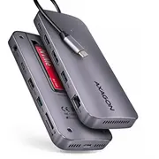 Hub Usb Axagon Hmc-12Gm2 hub 12 in1 10Gbps, 3X Usb-A, Usb-C, Hdmi, Dp, Rj-45, M.2, Sd/Msd, audio, Pd  8595247907783