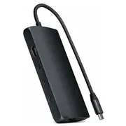 Usb-C daudzportu adapteris Satechi Multiport Adapter 8K - Usb-C, Hdmi, 3X Usb 3.2 Gen 2 10Gbps, 1X 1 5Gbps, Sd Uhs-Ii karšu lasītājs, Ethernet ports Midnight  St-P8Ked 879961008192
