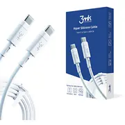 Kabelis 3Mk Universal Hyper Silicone kabelis Type-C uz 60W 3A White  3Mkhscttt60Ww 5903108444088