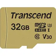 Atmiņas karte Transcend 500S Microsdhc 32 Gb Class 10 Uhs-I/U3 V30 Ts32Gusd500S  0760557841227